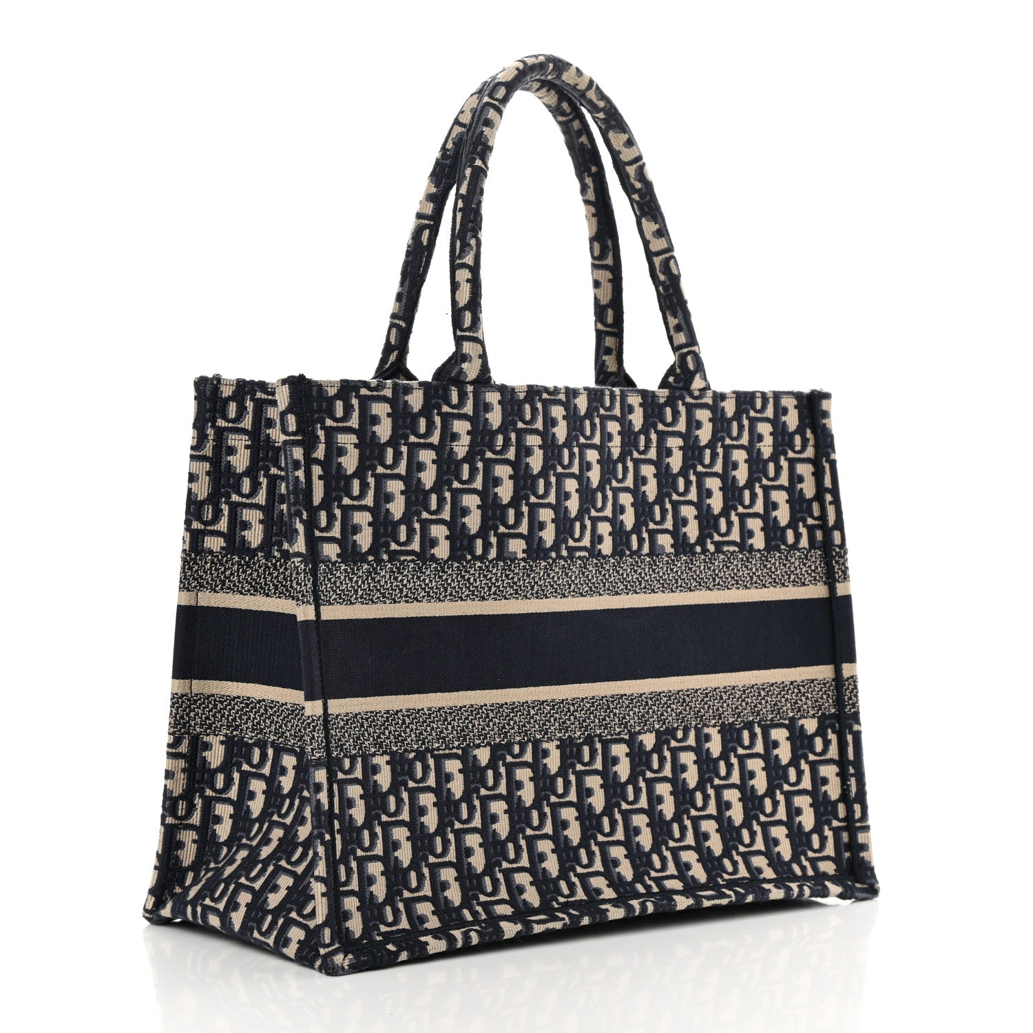 Christian Dior Oblique Medium Book Tote Blue Multicolor 3 of 15