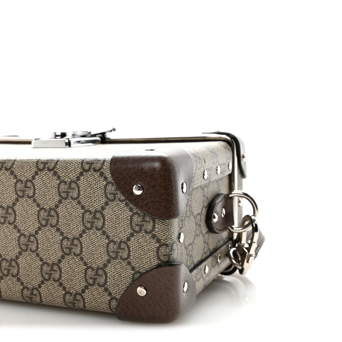 GG Supreme Monogram Globe-Trotter Beauty Case Brown