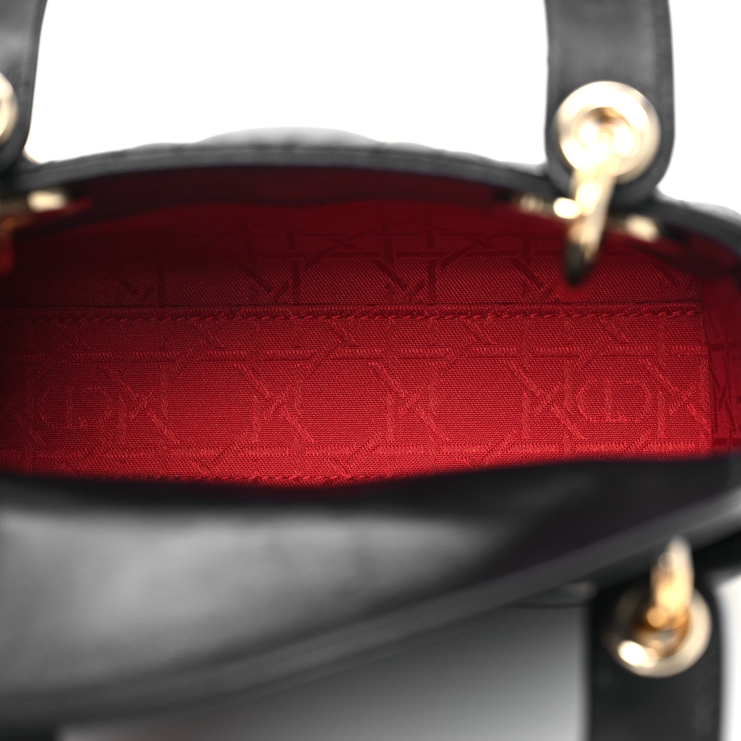 Lambskin Cannage Mini Lady Dior Black