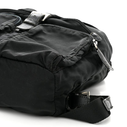 Prada Tessuto Nylon Saffiano Small Backpack Black 10 of 15