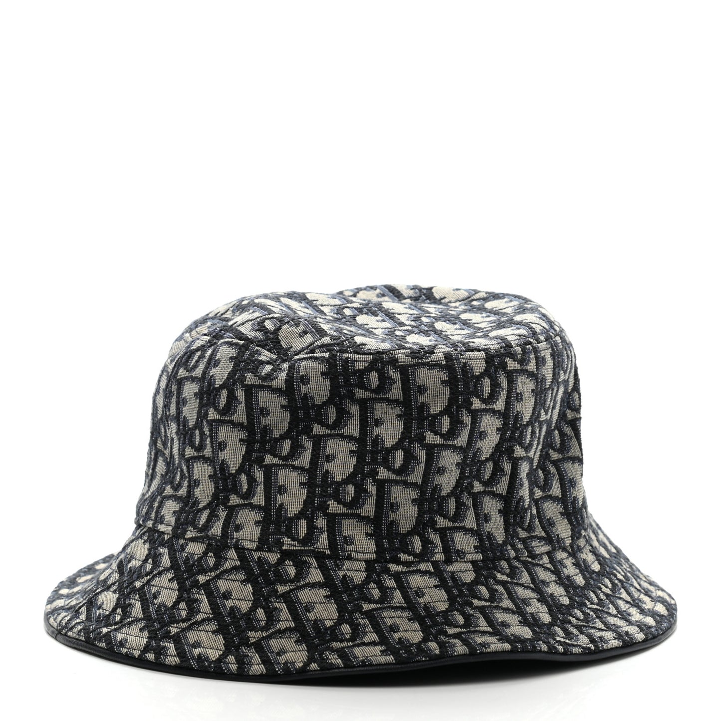 Oblique Jacquard Bucket Hat L Blue
