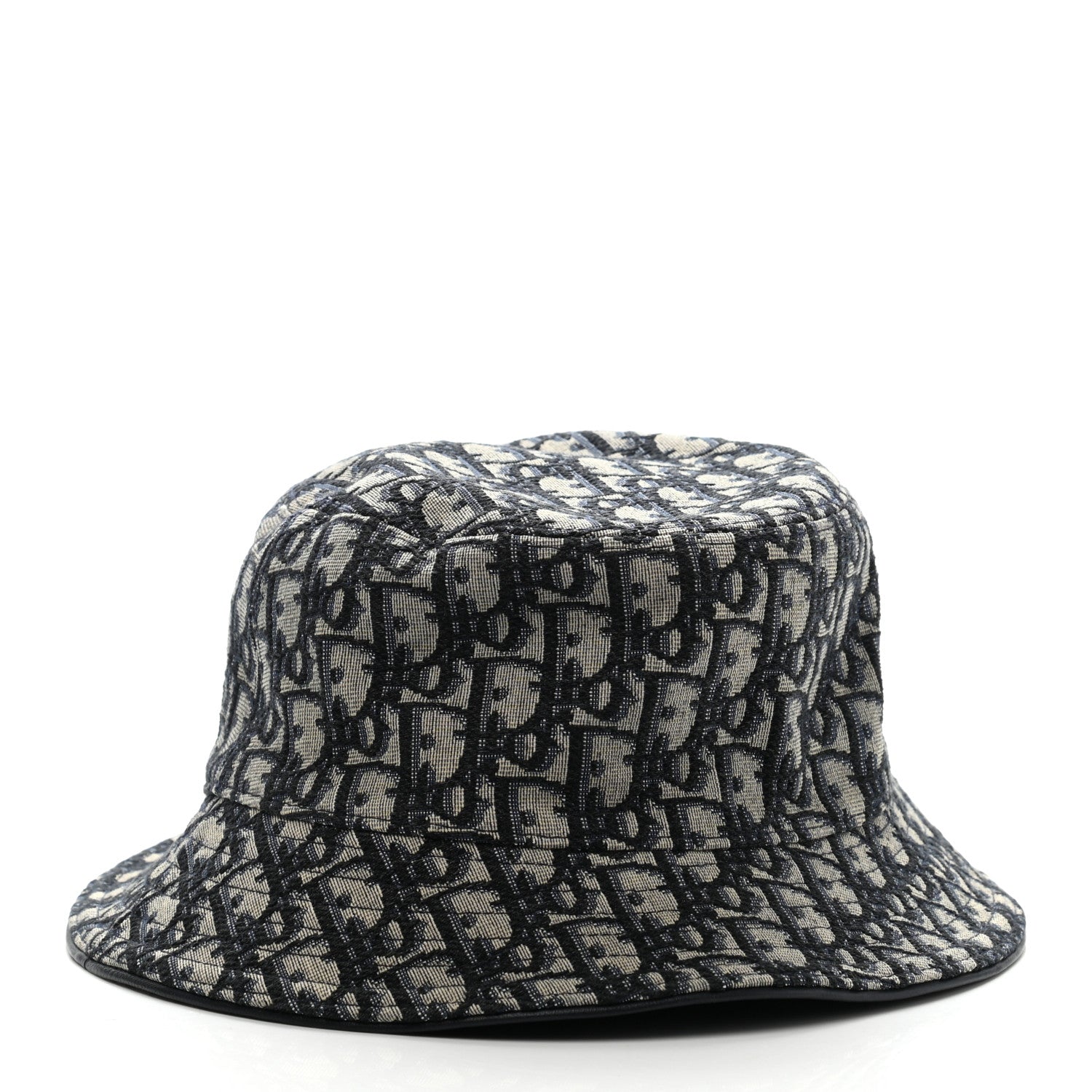 Christian Dior Oblique Jacquard Bucket Hat L Blue 6 of 9