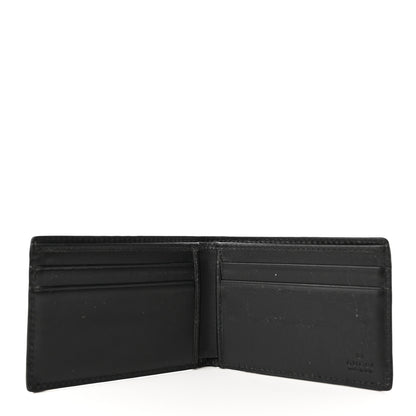 Gucci Calfskin GG Tennis Embossed Bi-Fold Wallet Black 5 of 13