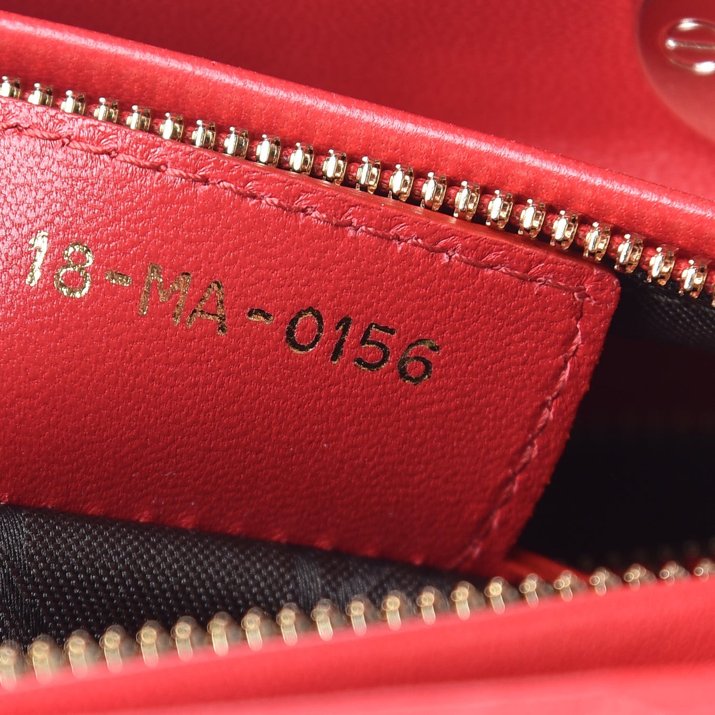 Lambskin Cannage Medium Lady Dior Red
