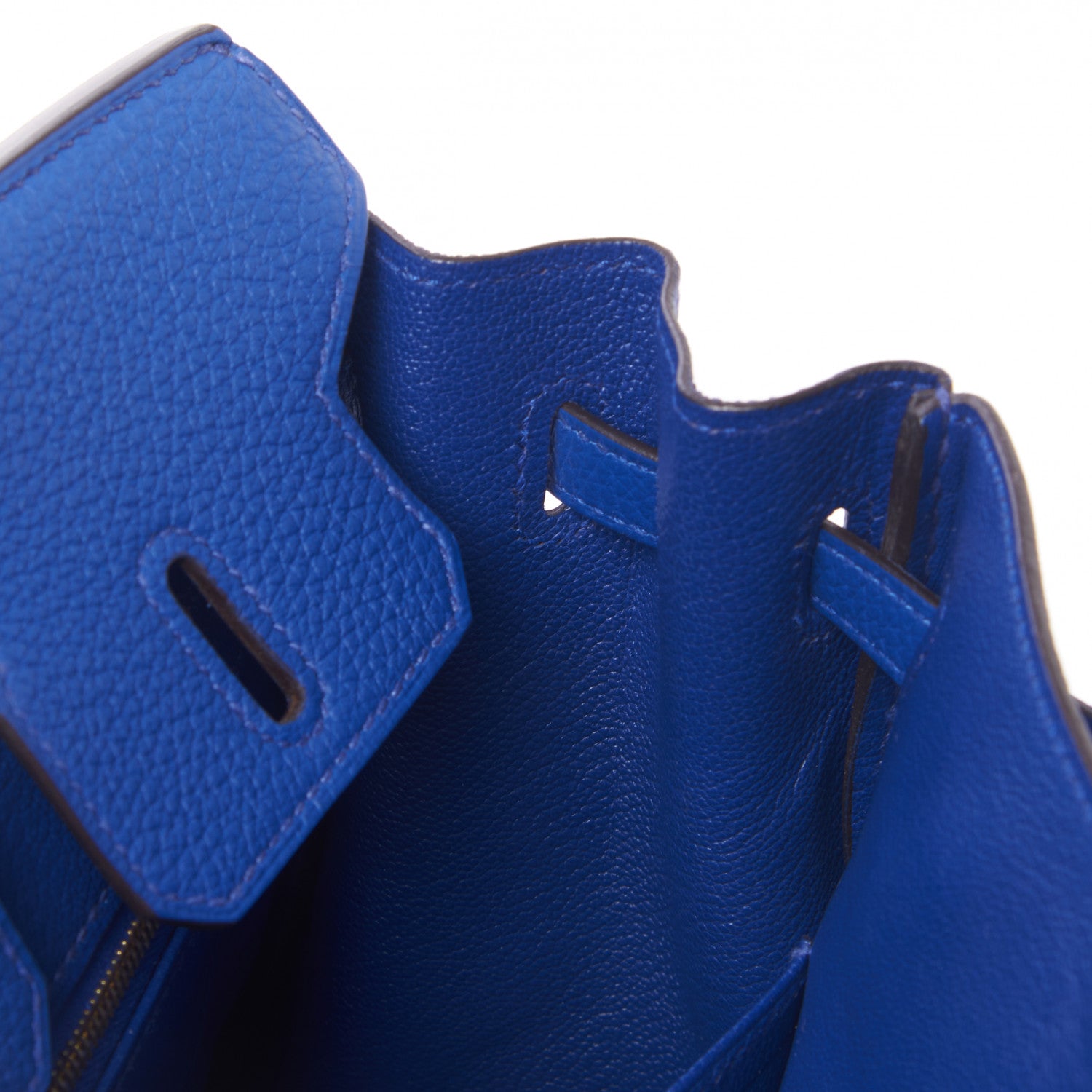 Hermes Togo Birkin 25 Bleu Electrique 18 of 29
