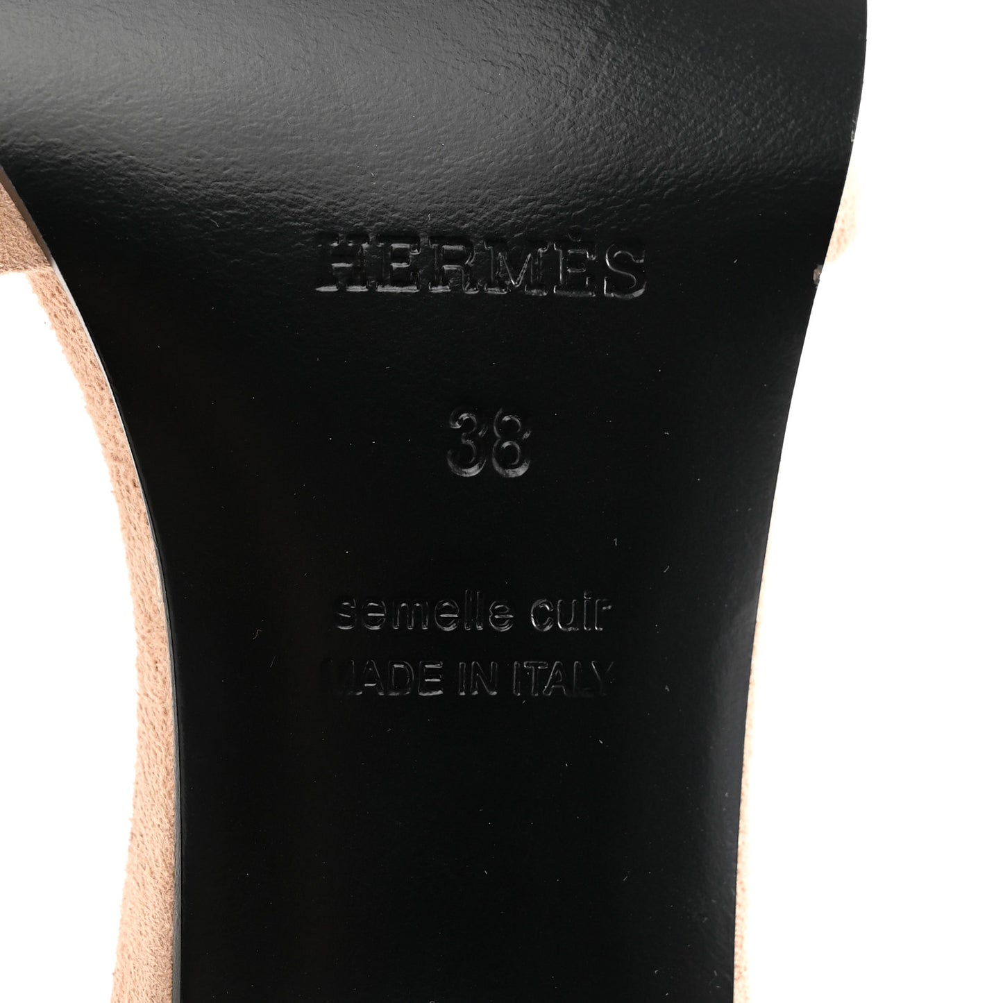 Suede Goatskin Giny 55 Sandals 38 Nude