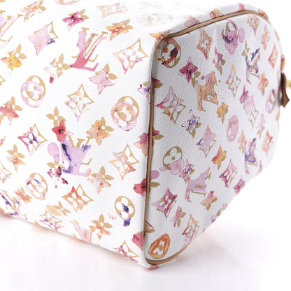 Louis Vuitton Watercolor Aquarelle Speedy 35 White 7 of 10