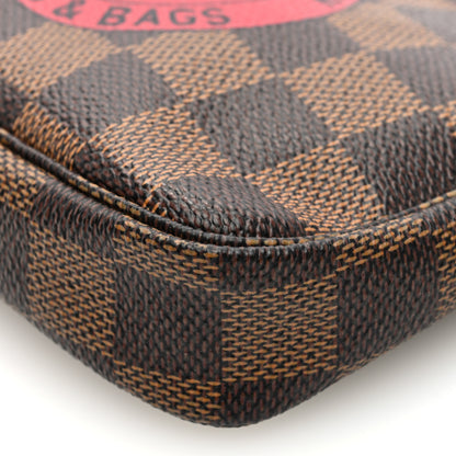 Louis Vuitton Damier Ebene Complice Trunks and Bags Mini Pochette Accessories Red 9 of 9