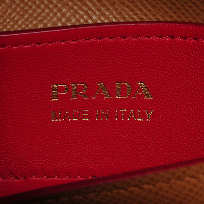 Prada Saffiano Cuir Medium Double Bag Caramel 10 of 10