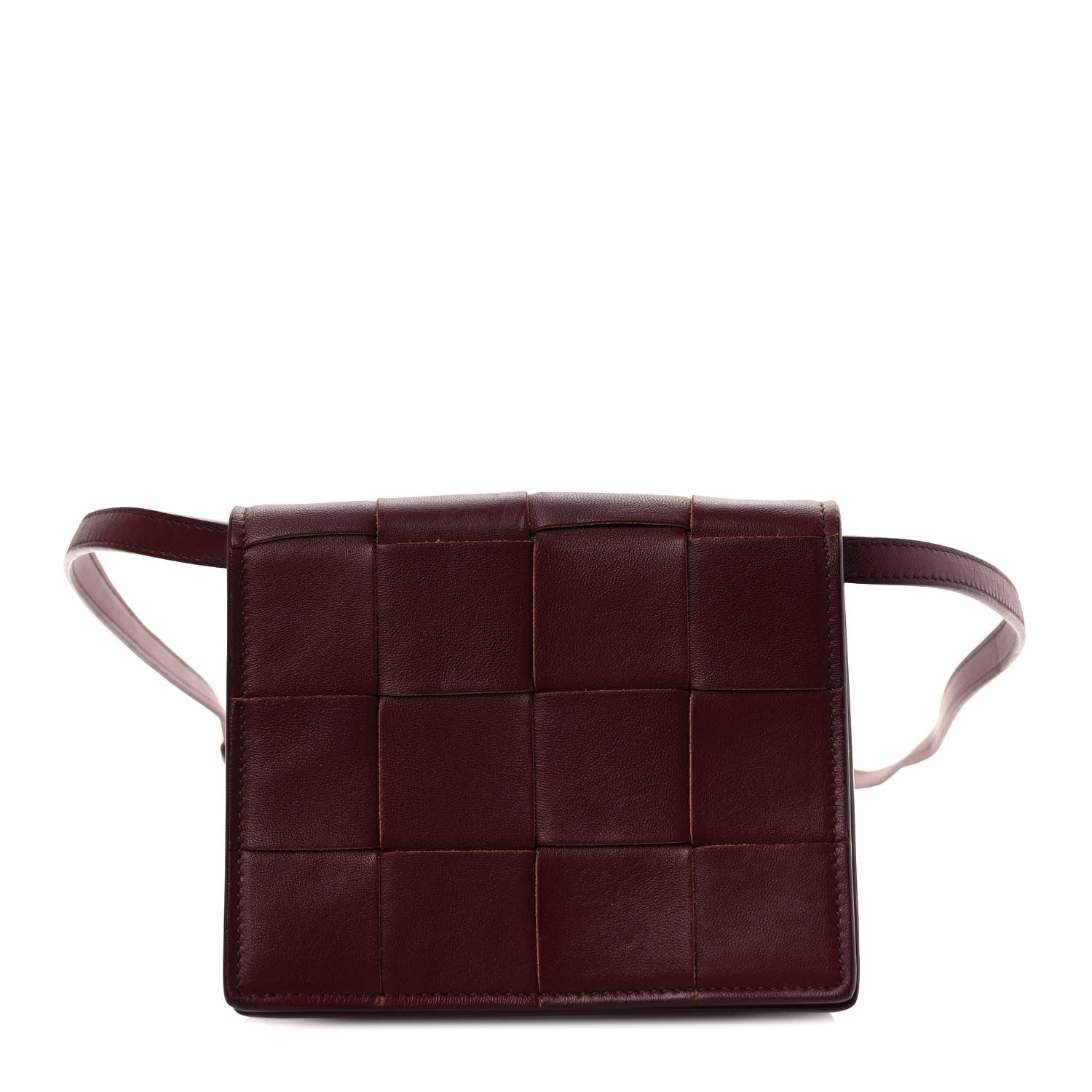 Bottega Veneta Nappa Maxi Intrecciato Mini Cassette Crossbody Bordeaux 1 of 8