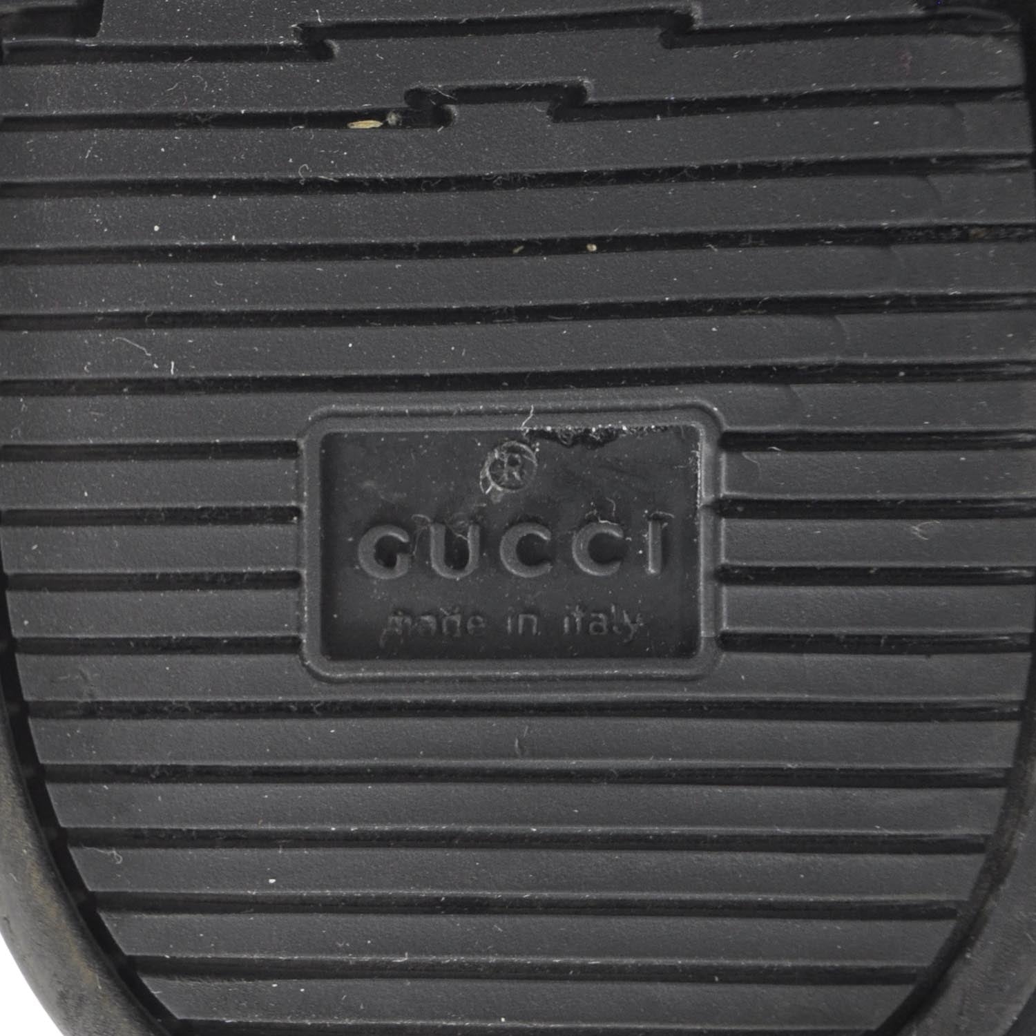 Gucci Leather Mens GG High Top Sneakers 10.5 Navy 6 of 10