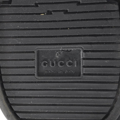 Gucci Leather Mens GG High Top Sneakers 10.5 Navy 6 of 10
