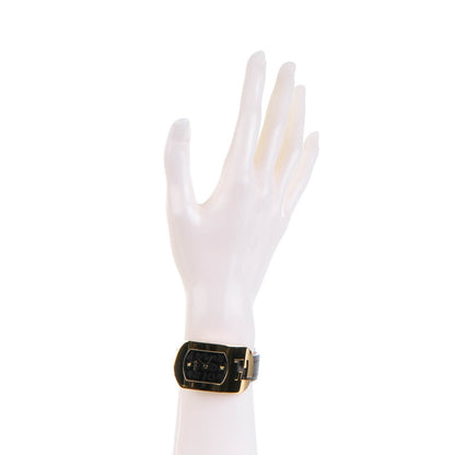 Fendi Stainless Steel Calfskin Diamond 29mm Chameleon Graffiti Quartz Watch Black 2 of 10