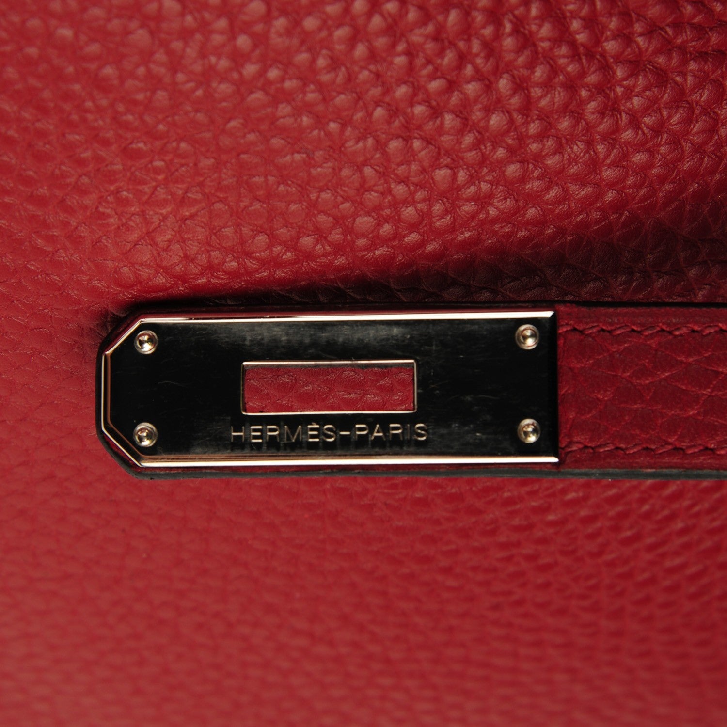 Hermes Taurillon Clemence Birkin 35 Rouge H 18 of 19