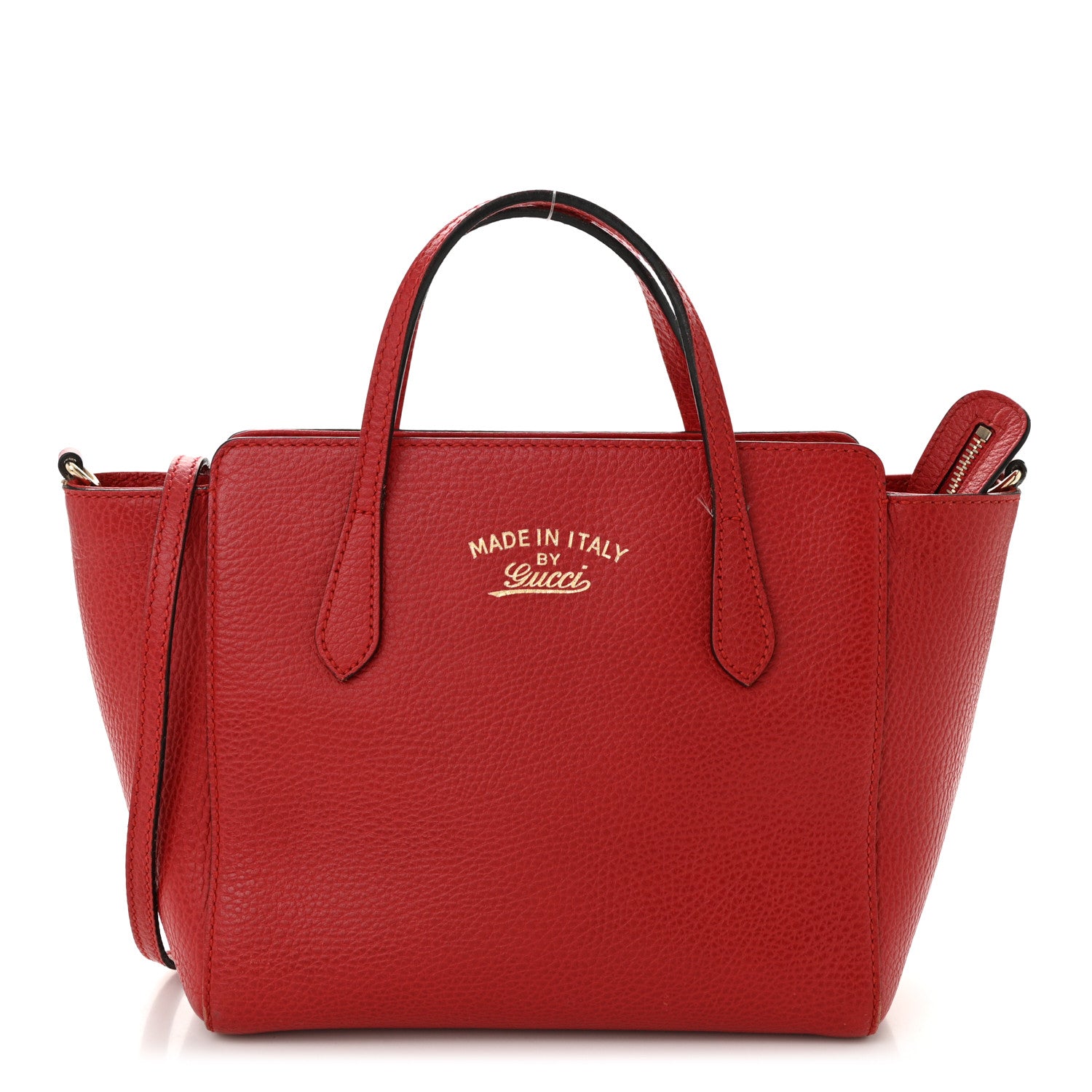 Gucci Dollar Calfskin Mini Swing Top Handle Bag Tobasco 1 of 11