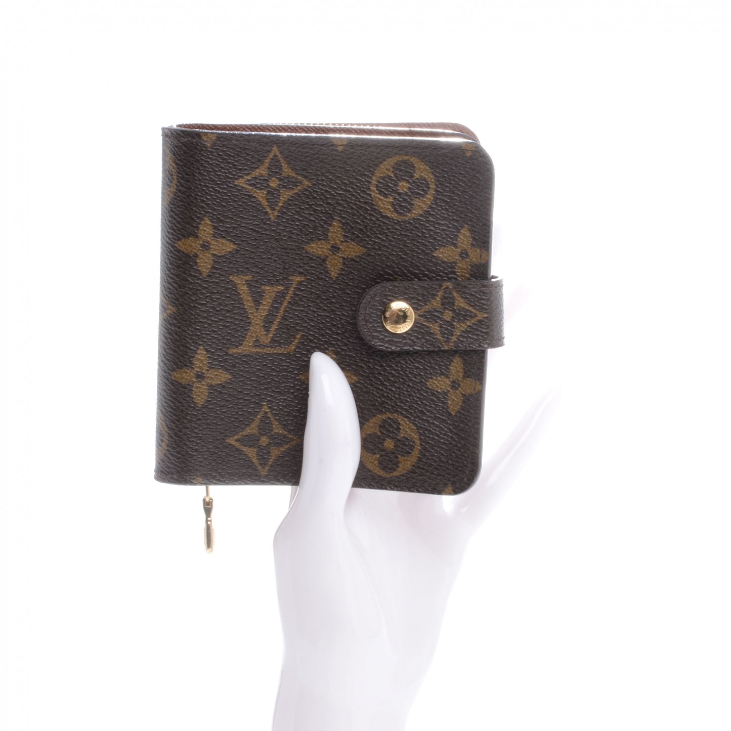 Monogram Compact Zippe Zipped Wallet
