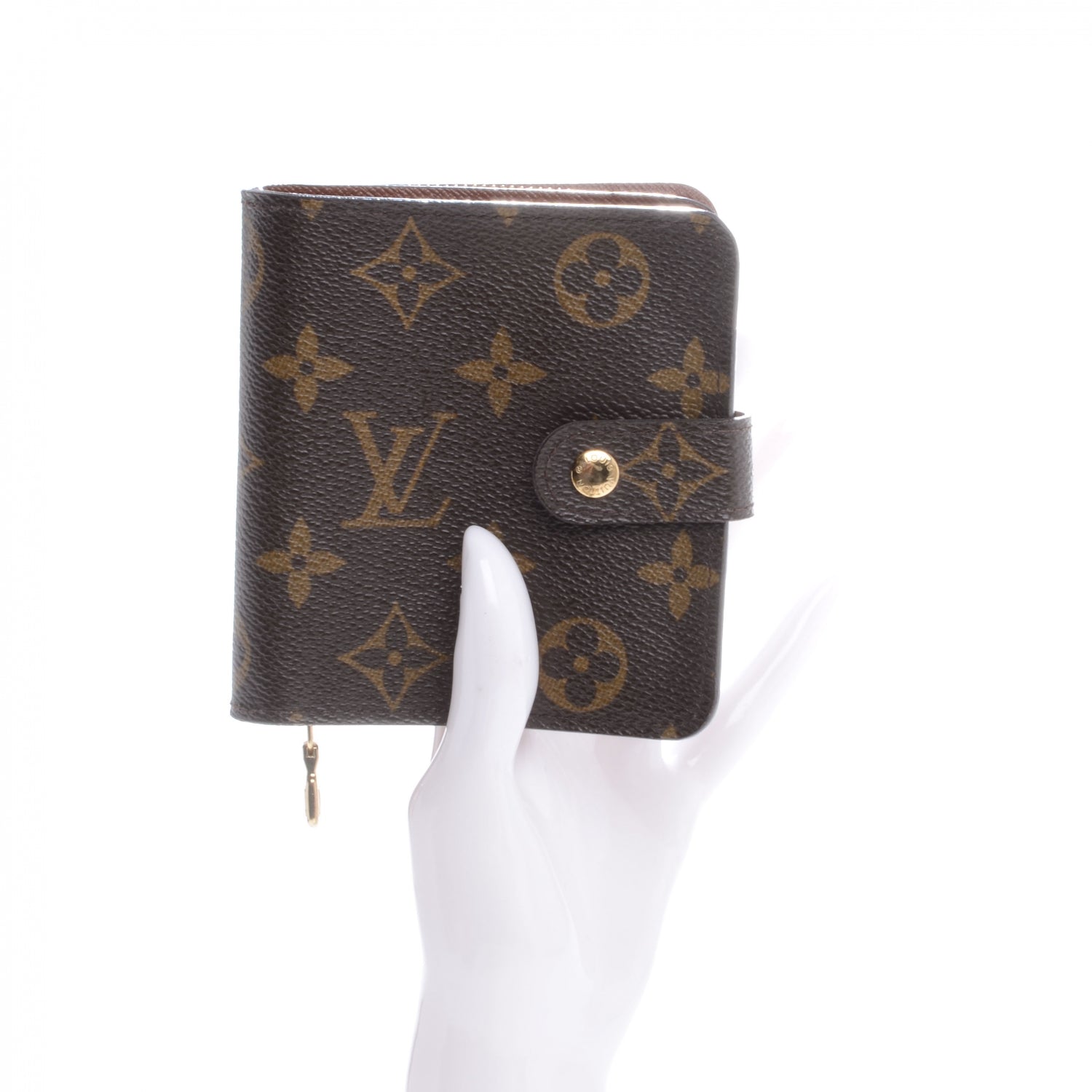 Louis Vuitton Monogram Compact Zippe Zipped Wallet 2 of 7