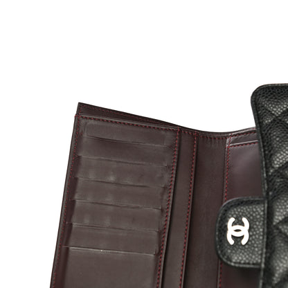 Chanel Caviar Quilted Long Flap Wallet Black 16 of 19