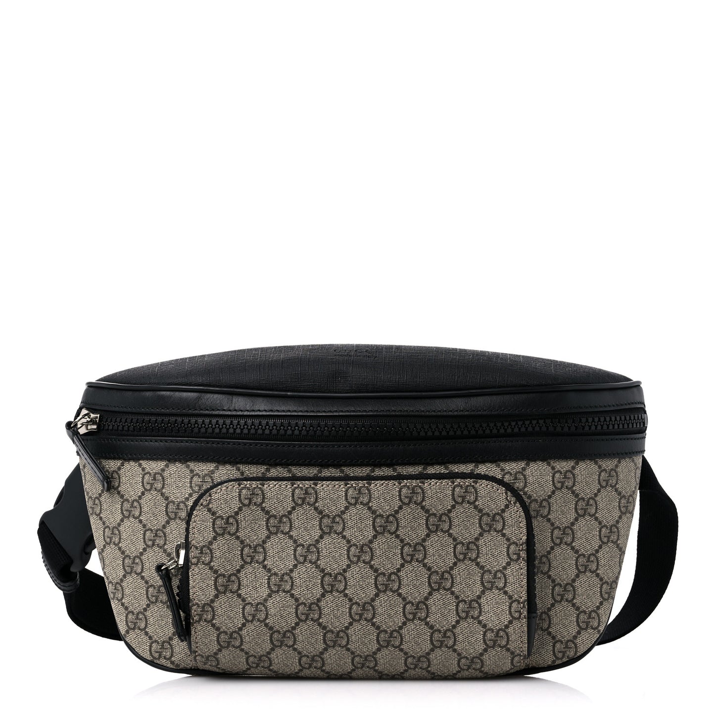 GG Supreme Monogram Belt Bag Black