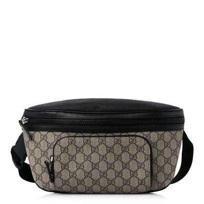 Gucci GG Supreme Monogram Belt Bag Black 1 of 9