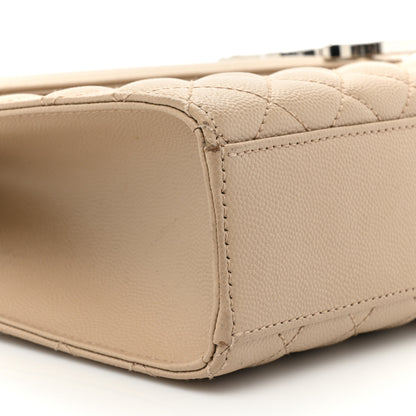 Saint Laurent Grain De Poudre Mixed Matelasse Large Triquilt Monogram Satchel Dark Beige 9 of 15