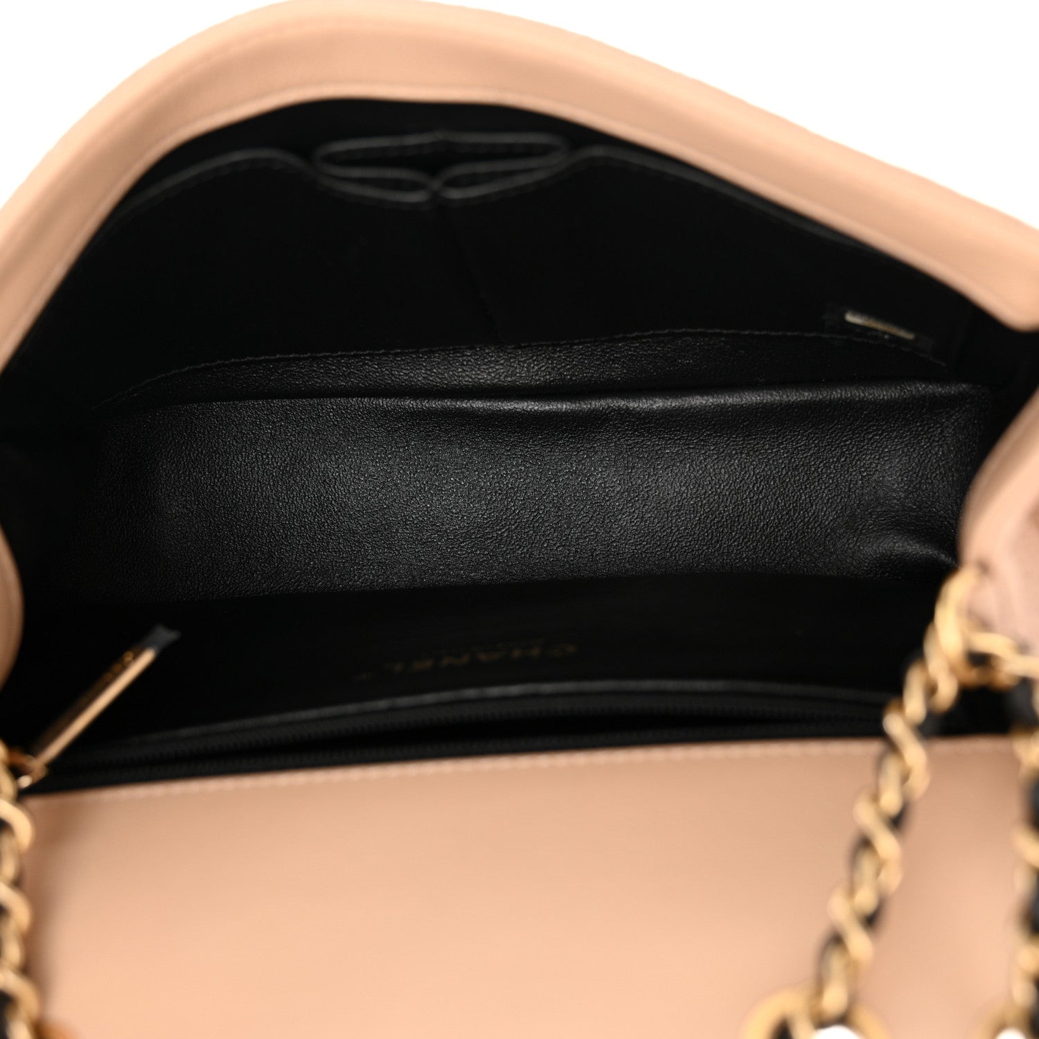 Chanel Caviar Quilted Small CC Filigree Flap Beige Black 5 of 10