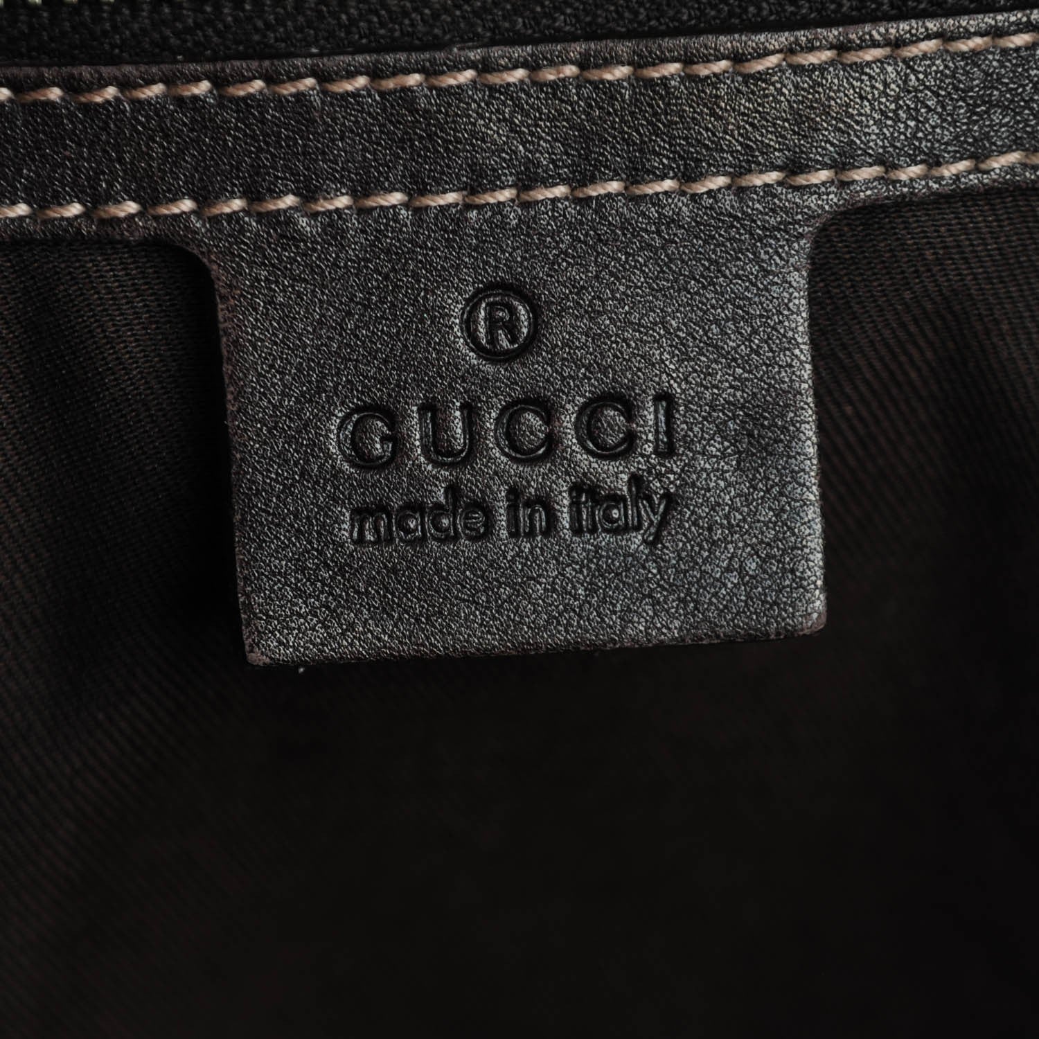 Gucci Monogram Peggy Braided Tote Dark Brown 6 of 8
