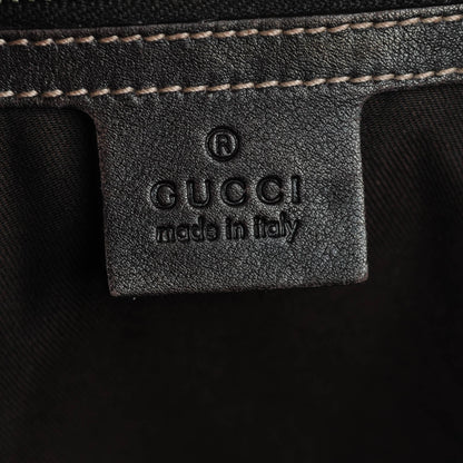Gucci Monogram Peggy Braided Tote Dark Brown 6 of 8