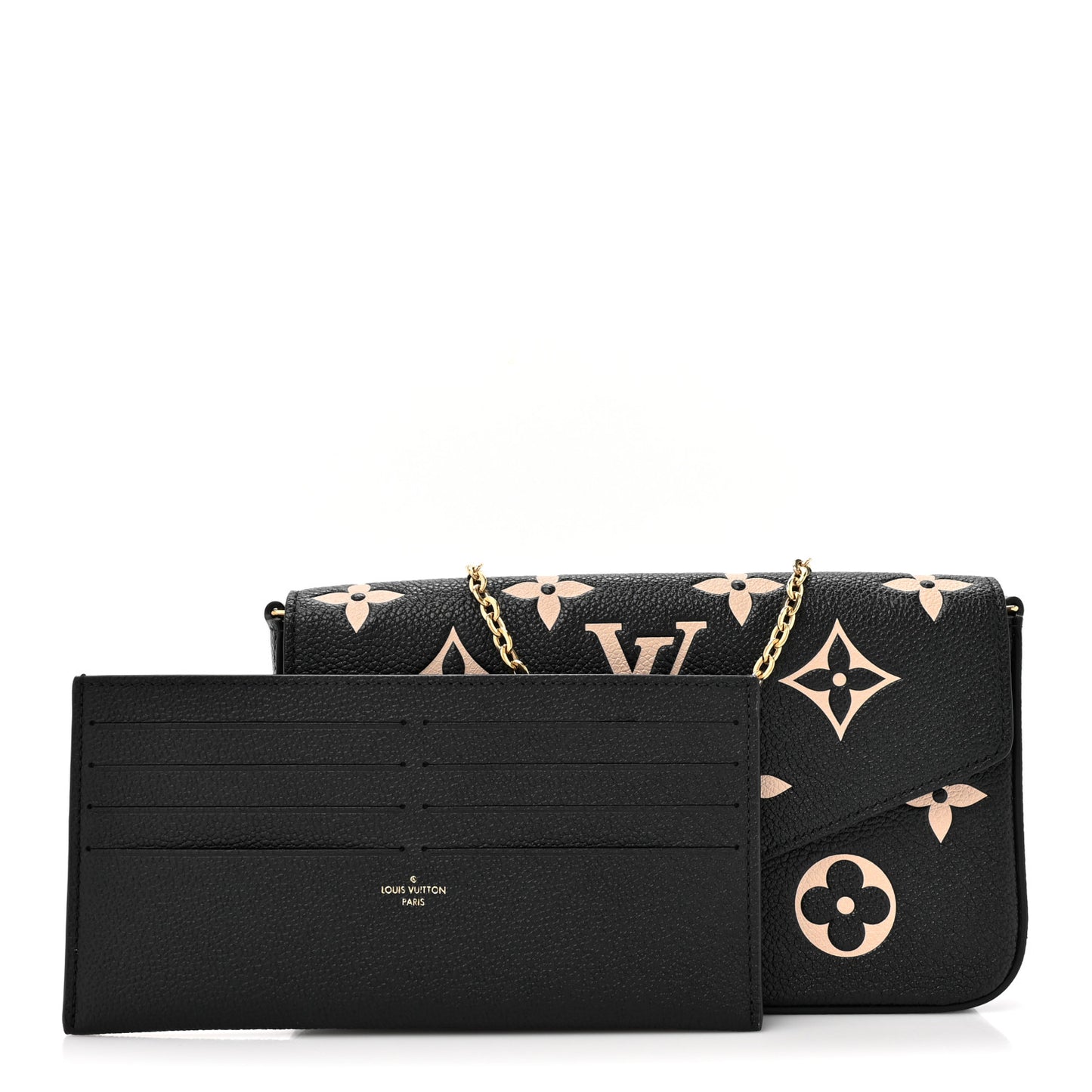 Empreinte Monogram Giant Felicie Pochette Black Beige