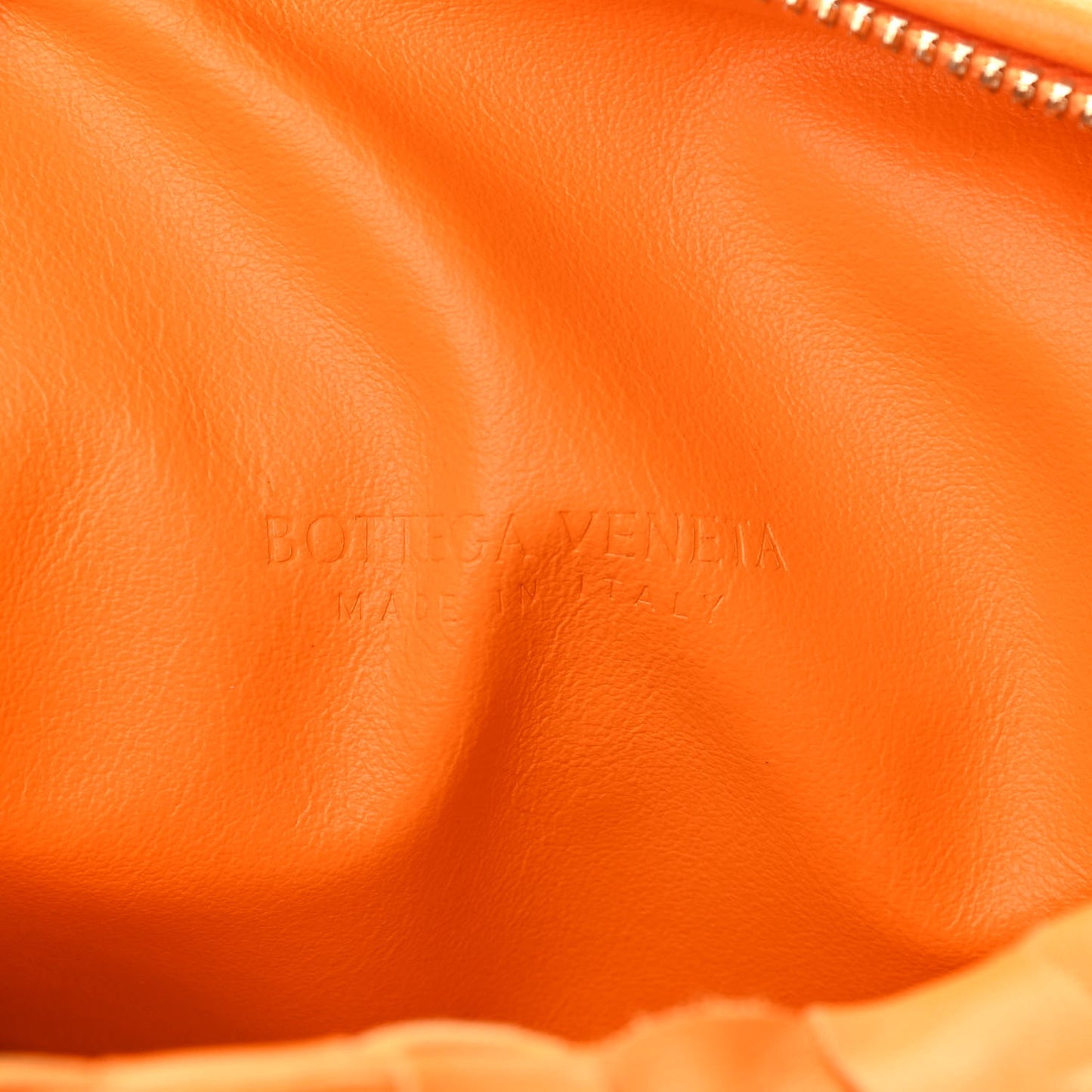 Nappa Intrecciato Teen Jodie Hobo Orange