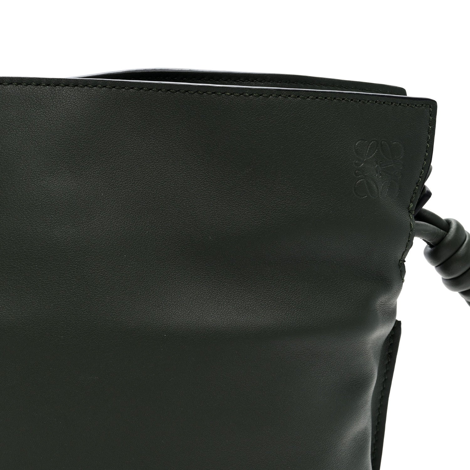 Loewe Calfskin Mini Flamenco Knot Clutch Vintage Khaki 7 of 9