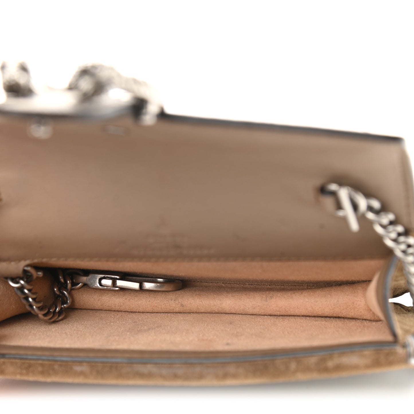GG Supreme Monogram Super Mini Dionysus Shoulder Bag Taupe