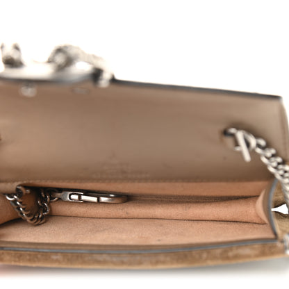 Gucci GG Supreme Monogram Super Mini Dionysus Shoulder Bag Taupe 5 of 12
