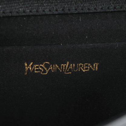 Saint Laurent Textured Calfskin Classic Tortoise Y Ligne Clutch Black 8 of 9