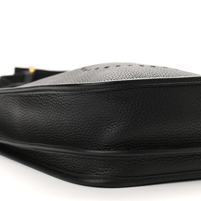 Hermes Taurillon Clemence Evelyne III PM Black 9 of 10