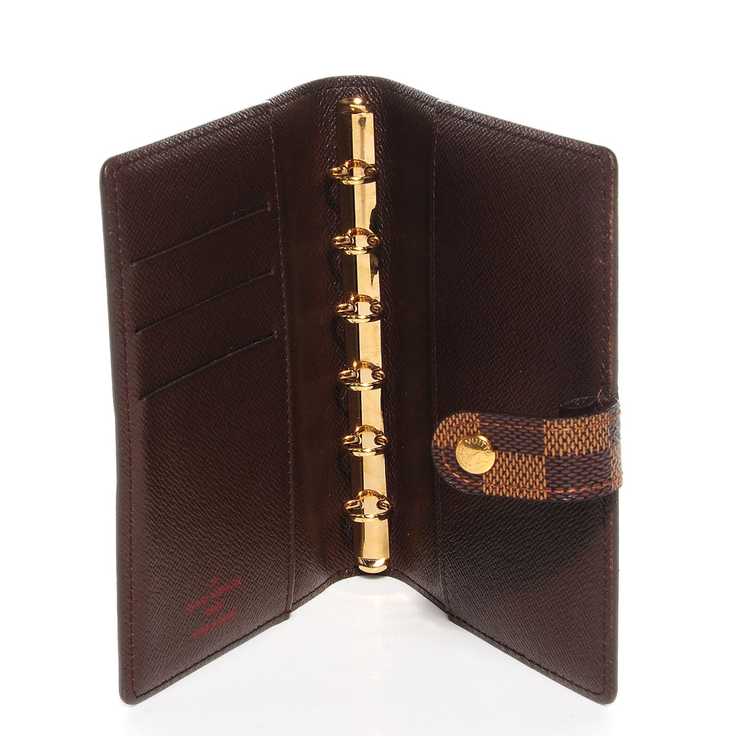 Damier Ebene Small Ring Agenda Cover