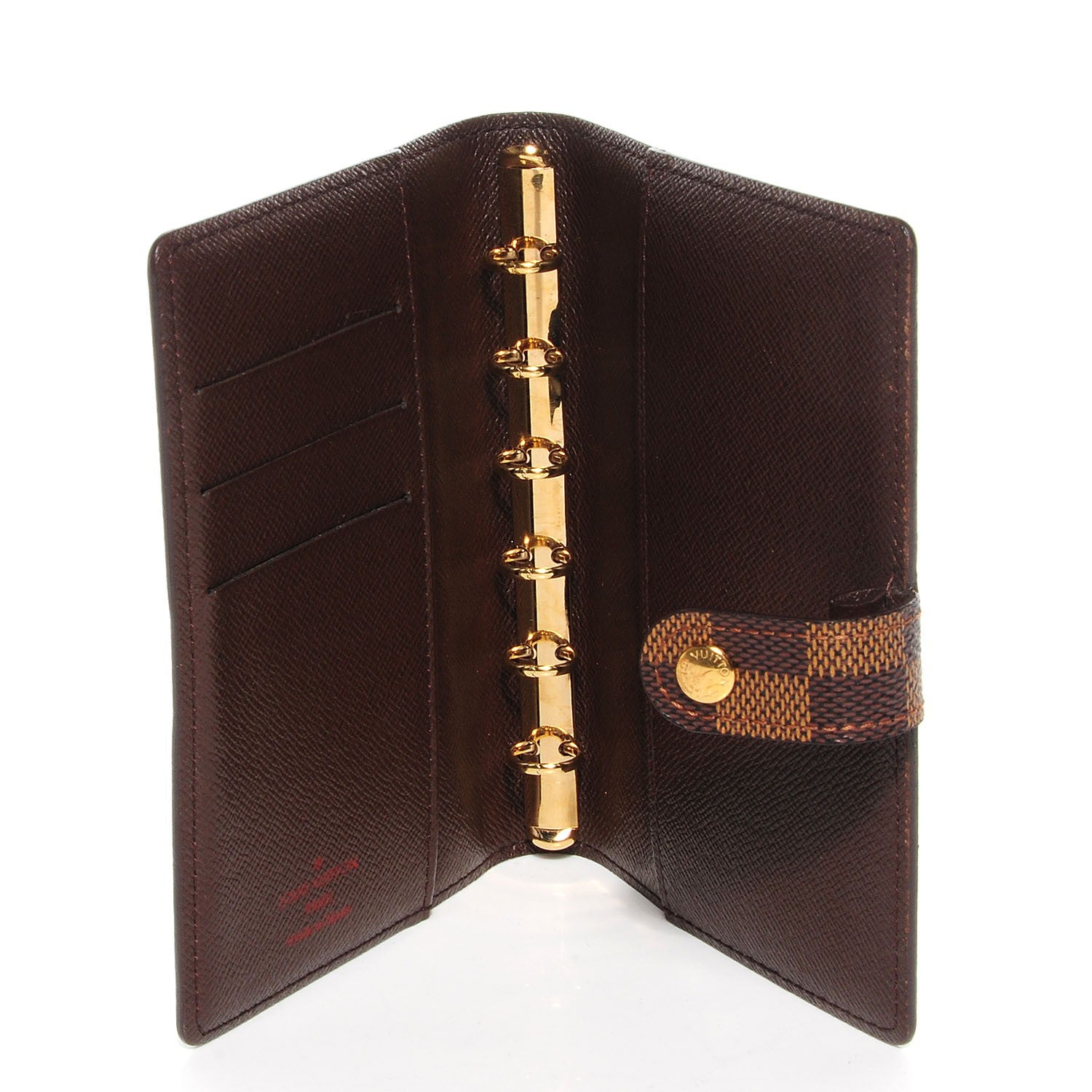 Louis Vuitton Damier Ebene Small Ring Agenda Cover 6 of 7