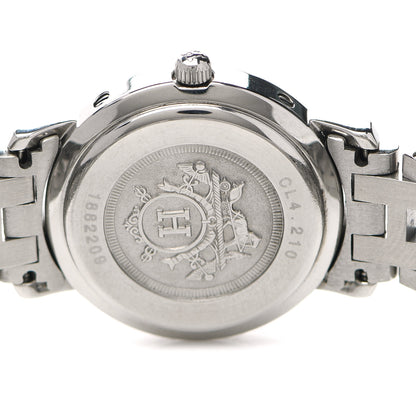 Hermes Stainless Steel 24mm Clipper Quartz Watch White 8 of 8