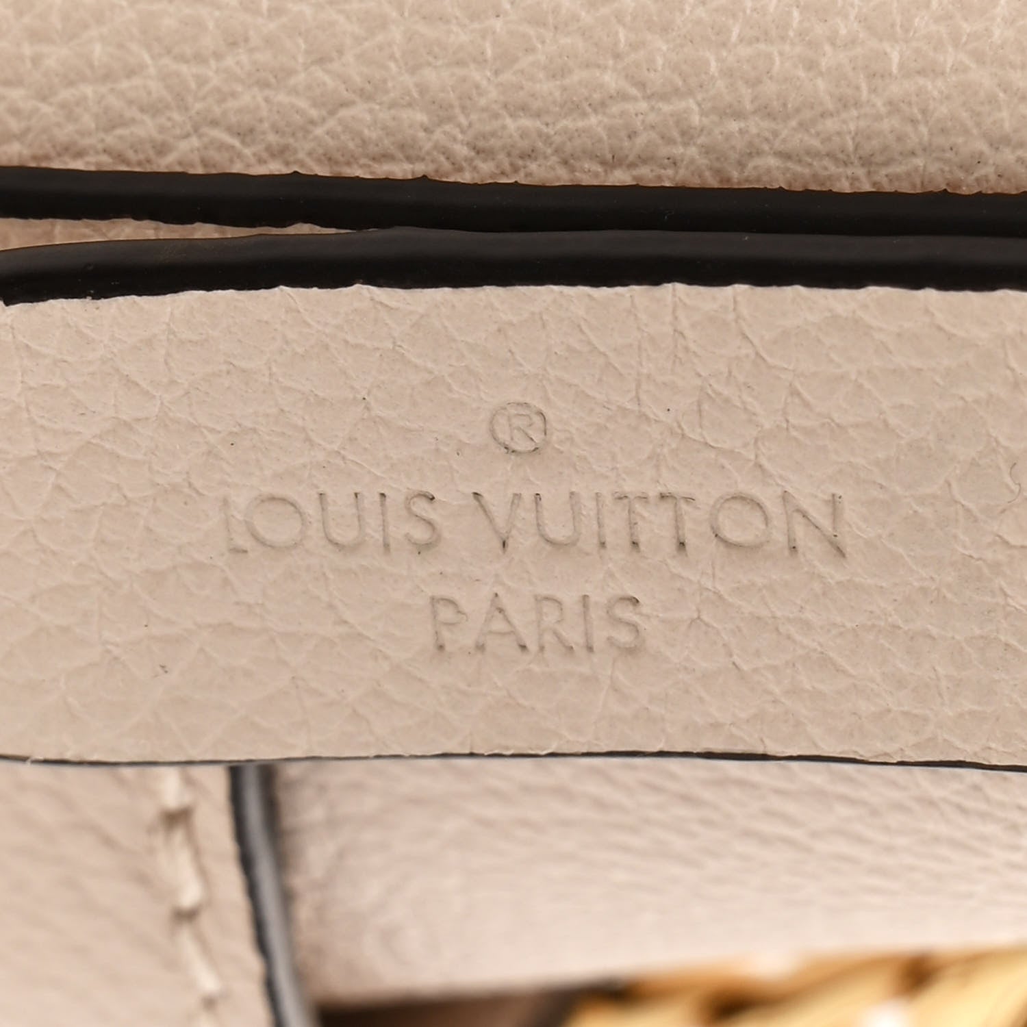 Louis Vuitton Grained Calfskin Lock and Walk Bucket Quartz 6 of 13