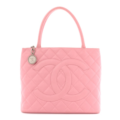 Chanel Caviar Medallion CC Tote Light Pink 1 of 13