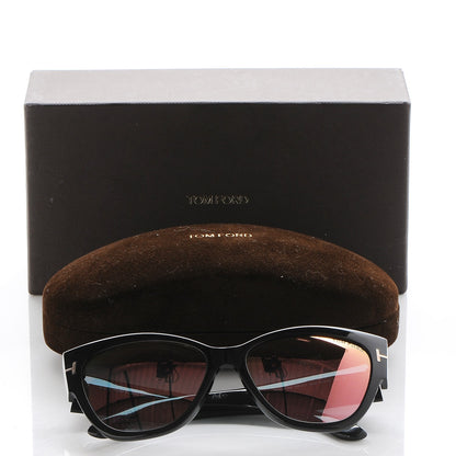 Tom Ford Acetate Anoushka Cat Eye Sunglasses TF371 Black 9 of 9