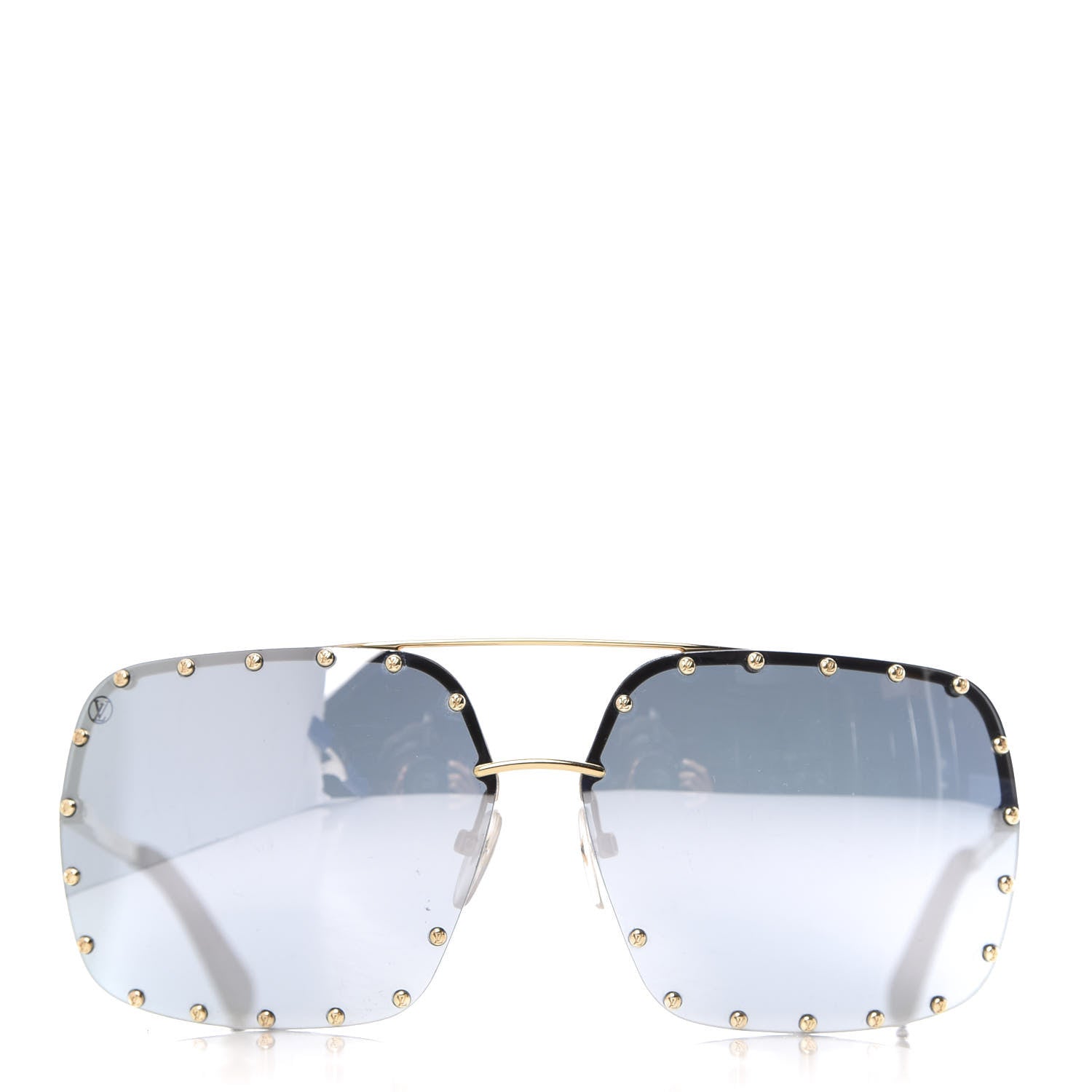 Louis Vuitton The Party Square Sunglasses Z2372W Silver 2 of 8