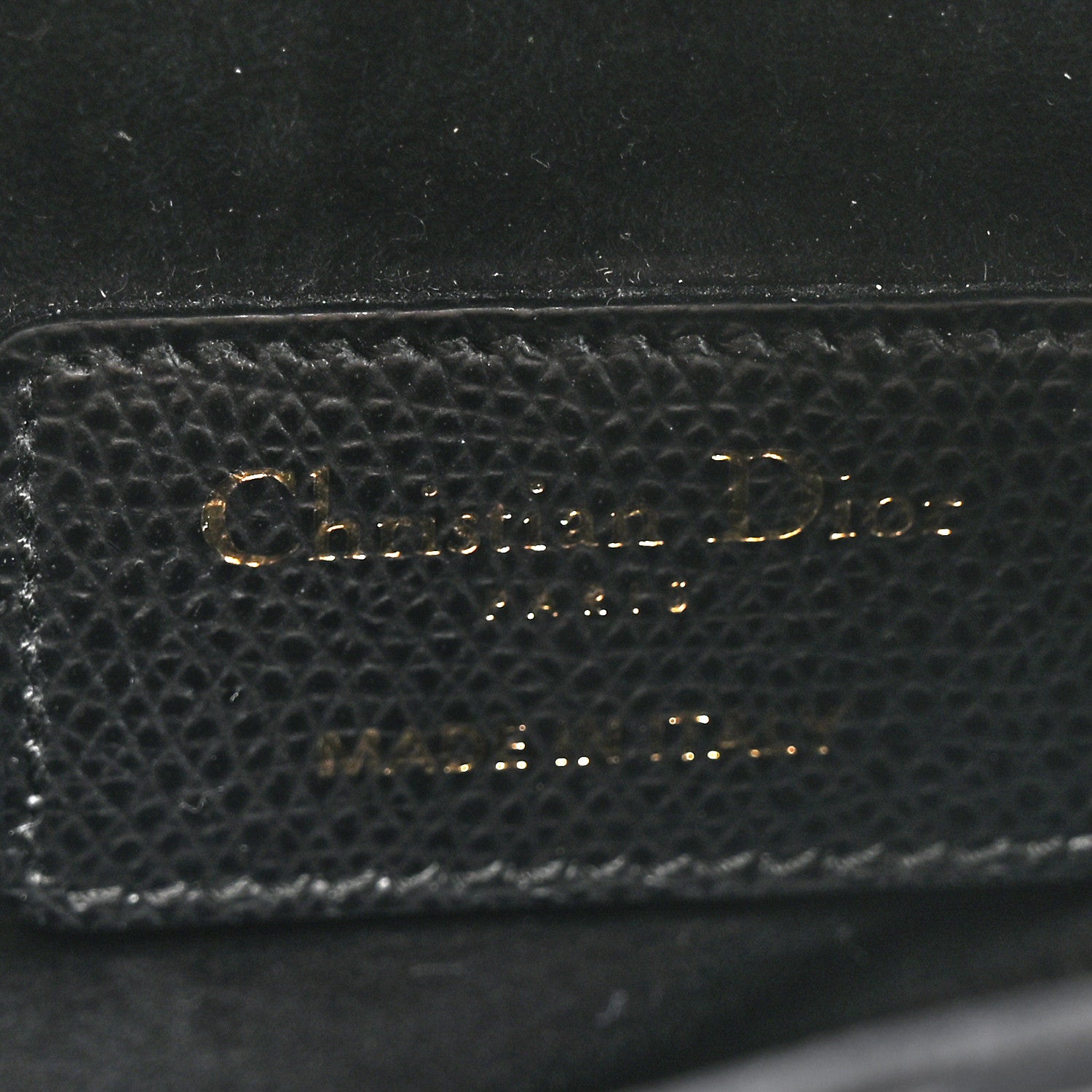 Christian Dior Grained Calfskin Mini Saddle Bag Black 6 of 12