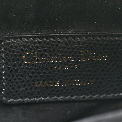 Christian Dior Grained Calfskin Mini Saddle Bag Black 6 of 12