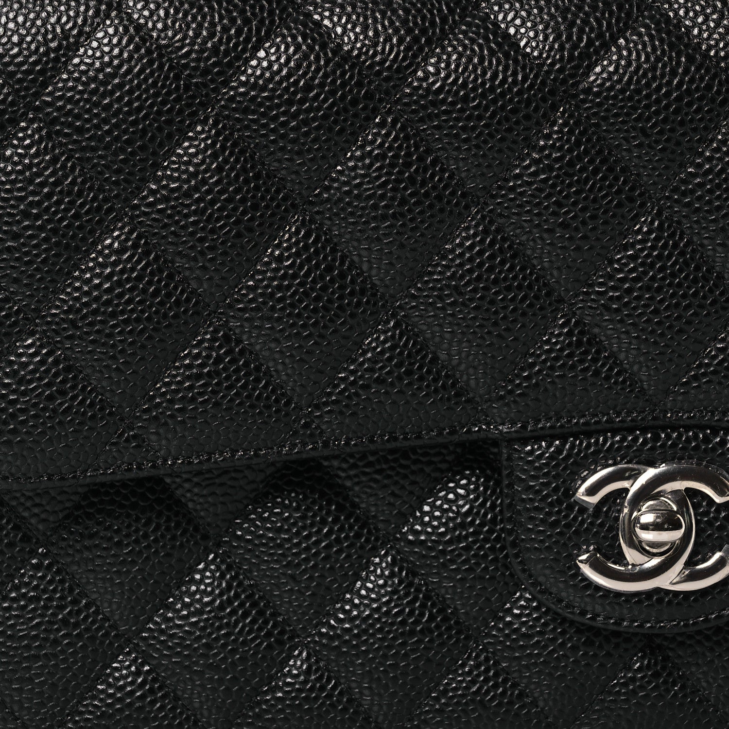 Chanel Caviar Quilted Medium Double Flap Black 8 of 14