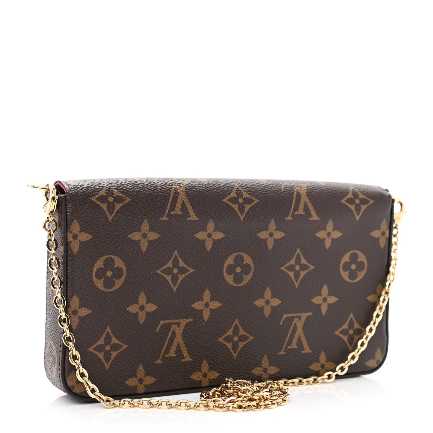 Monogram 2021 Christmas Animation Hollywood Pochette Felicie Chain Wallet Fuchsia