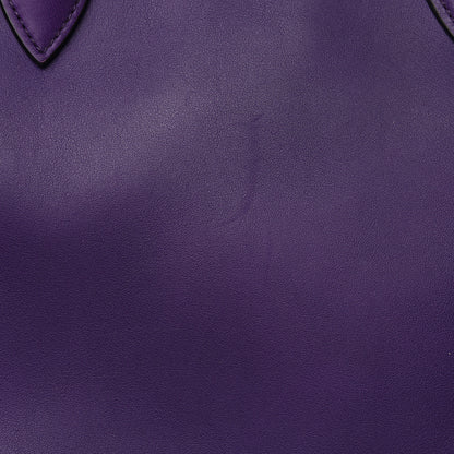 Prada City Calfskin Medium Colorblock Bibliothèque Tote Fuoco Viola Black 10 of 11