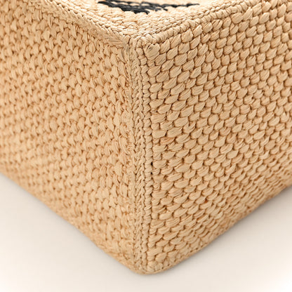 Loewe Raffia Medium Paula's Ibiza Logo Tote Natural Tan 8 of 10