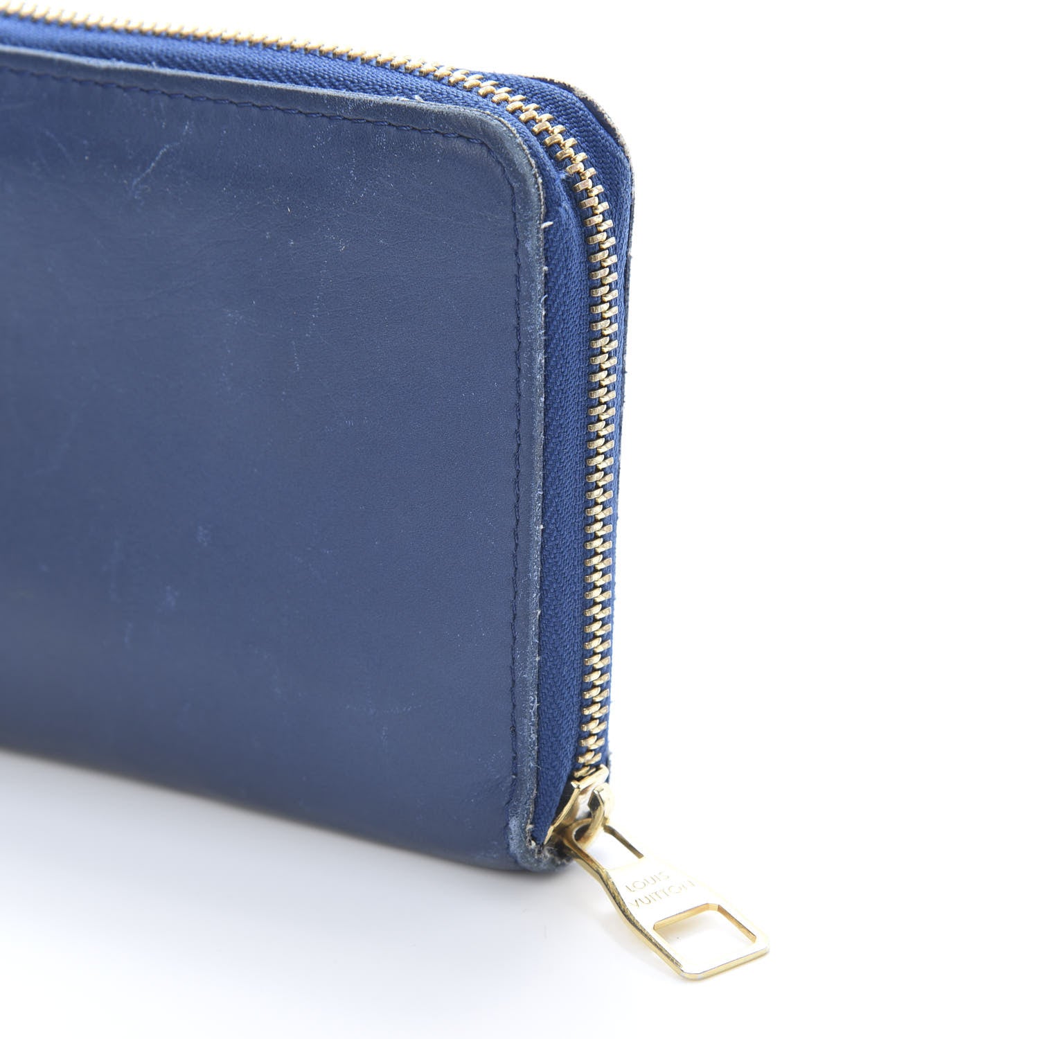 Louis Vuitton Supple Calfskin Paname Flight Zippy Wallet Blue 13 of 15