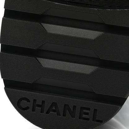 Chanel Shiny Lambskin Quilted Lace Up Combat Boots 40.5 Black 6 of 9